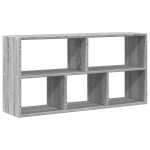 vidaXL Raft de perete, gri sonoma, 100x25x50 cm, lemn prelucrat