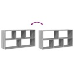 vidaXL Raft de perete, gri sonoma, 100x25x50 cm, lemn prelucrat