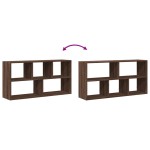 vidaXL Raft de perete, stejar maro, 100x25x50 cm, lemn prelucrat vidaXL Raft de perete, stejar maro, 100x25x50 cm, lemn prelucrat