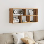 vidaXL Raft de perete, lemn artizanal, 100x25x50 cm, lemn prelucrat vidaXL Raft de perete, lemn artizanal, 100x25x50 cm, lemn prelucrat
