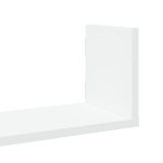 vidaXL Rafturi de perete, 3 buc., alb, 80x18x18 cm, lemn prelucrat