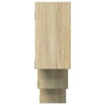 vidaXL Raft de perete, stejar sonoma, 159x18x66 cm, lemn prelucrat