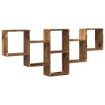 vidaXL Raft de perete, lemn vechi, 159x18x66 cm, lemn prelucrat vidaXL Raft de perete, lemn vechi, 159x18x66 cm, lemn prelucrat