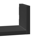 vidaXL Raft de perete, 3 buc., negru, lemn prelucrat vidaXL Raft de perete, 3 buc., negru, lemn prelucrat