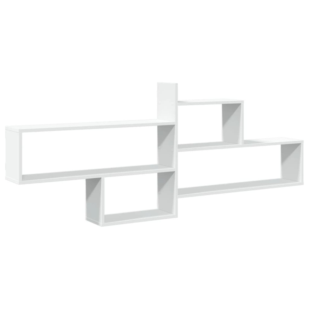 vidaXL Raft de perete, alb, 167,5x18x68 cm, lemn prelucrat