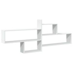 vidaXL Raft de perete, alb, 167,5x18x68 cm, lemn prelucrat vidaXL Raft de perete, alb, 167,5x18x68 cm, lemn prelucrat