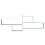 vidaXL Raft de perete, alb, 167,5x18x68 cm, lemn prelucrat vidaXL Raft de perete, alb, 167,5x18x68 cm, lemn prelucrat