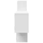 vidaXL Raft de perete, alb, 167,5x18x68 cm, lemn prelucrat vidaXL Raft de perete, alb, 167,5x18x68 cm, lemn prelucrat