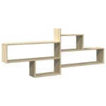 vidaXL Raft de perete, stejar sonoma, 167,5x18x68 cm, lemn prelucrat