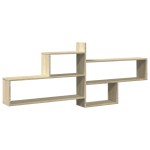 vidaXL Raft de perete, stejar sonoma, 167,5x18x68 cm, lemn prelucrat