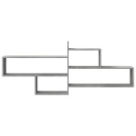 vidaXL Raft de perete, gri beton, 167,5x18x68 cm, lemn prelucrat