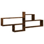 vidaXL Raft perete, stejar fumuriu, 167,5x18x68 cm, lemn prelucrat vidaXL Raft perete, stejar fumuriu, 167,5x18x68 cm, lemn prelucrat