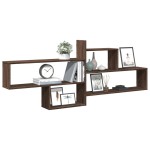 vidaXL Raft de perete, stejar maro, 167,5x18x68 cm, lemn prelucrat vidaXL Raft de perete, stejar maro, 167,5x18x68 cm, lemn prelucrat