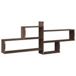 vidaXL Raft de perete, stejar maro, 167,5x18x68 cm, lemn prelucrat vidaXL Raft de perete, stejar maro, 167,5x18x68 cm, lemn prelucrat