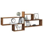 vidaXL Raft de perete, lemn vechi, 167,5x18x68 cm, lemn prelucrat vidaXL Raft de perete, lemn vechi, 167,5x18x68 cm, lemn prelucrat