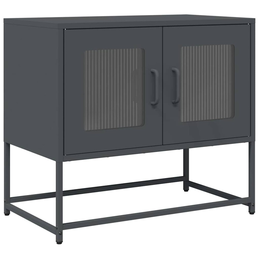 vidaXL Dulap TV, antracit, 68x39x60,5 cm, oțel laminat la rece