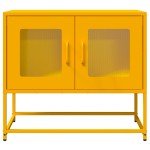 vidaXL Dulap TV, galben muștar, 68x39x60,5 cm, oțel laminat la rece