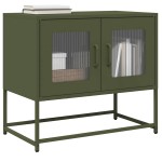 vidaXL Dulap TV, verde măsliniu, 68x39x60,5 cm, oțel laminat la rece vidaXL Dulap TV, verde măsliniu, 68x39x60,5 cm, oțel laminat la rece