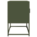 vidaXL Dulap TV, verde măsliniu, 68x39x60,5 cm, oțel laminat la rece vidaXL Dulap TV, verde măsliniu, 68x39x60,5 cm, oțel laminat la rece
