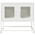 vidaXL Dulap TV, alb, 68x39x60,5 cm, oțel laminat la rece