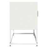 vidaXL Dulap TV, alb, 68x39x60,5 cm, oțel laminat la rece