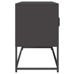 vidaXL Dulap TV, negru, 100,5x39x60,5 cm, oțel laminat la rece