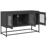 vidaXL Dulap TV, negru, 100,5x39x60,5 cm, oțel laminat la rece
