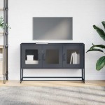 vidaXL Dulap TV, antracit, 100,5x39x60,5 cm, oțel laminat la rece