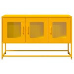 vidaXL Dulap TV, galben muștar, 100,5x39x60,5 cm, oțel laminat la rece