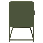 vidaXL Dulap TV verde măsliniu, 100,5x39x60,5 cm, oțel laminat la rece vidaXL Dulap TV verde măsliniu, 100,5x39x60,5 cm, oțel laminat la rece