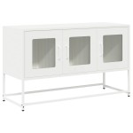 vidaXL Dulap TV, alb, 100,5x39x60,5 cm, oțel laminat la rece vidaXL Dulap TV, alb, 100,5x39x60,5 cm, oțel laminat la rece