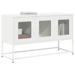 vidaXL Dulap TV, alb, 100,5x39x60,5 cm, oțel laminat la rece vidaXL Dulap TV, alb, 100,5x39x60,5 cm, oțel laminat la rece