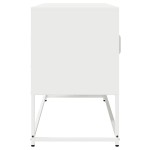 vidaXL Dulap TV, alb, 100,5x39x60,5 cm, oțel laminat la rece vidaXL Dulap TV, alb, 100,5x39x60,5 cm, oțel laminat la rece