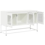 vidaXL Dulap TV, alb, 100,5x39x60,5 cm, oțel laminat la rece vidaXL Dulap TV, alb, 100,5x39x60,5 cm, oțel laminat la rece