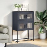 vidaXL Dulap înalt, antracit, 68x39x107 cm, oțel vidaXL Dulap înalt, antracit, 68x39x107 cm, oțel