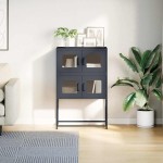 vidaXL Dulap înalt, antracit, 68x39x107 cm, oțel vidaXL Dulap înalt, antracit, 68x39x107 cm, oțel