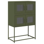 vidaXL Dulap înalt, verde măsliniu, 68x39x107 cm, oțel vidaXL Dulap înalt, verde măsliniu, 68x39x107 cm, oțel