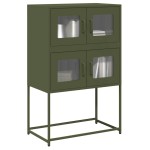 vidaXL Dulap înalt, verde măsliniu, 68x39x107 cm, oțel vidaXL Dulap înalt, verde măsliniu, 68x39x107 cm, oțel