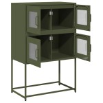 vidaXL Dulap înalt, verde măsliniu, 68x39x107 cm, oțel vidaXL Dulap înalt, verde măsliniu, 68x39x107 cm, oțel