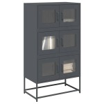 vidaXL Dulap înalt, antracit, 68x39x123 cm, oțel vidaXL Dulap înalt, antracit, 68x39x123 cm, oțel