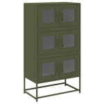 vidaXL Dulap înalt, verde măsliniu, 68x39x123 cm, oțel vidaXL Dulap înalt, verde măsliniu, 68x39x123 cm, oțel