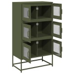 vidaXL Dulap înalt, verde măsliniu, 68x39x123 cm, oțel vidaXL Dulap înalt, verde măsliniu, 68x39x123 cm, oțel