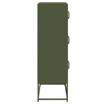 vidaXL Dulap înalt, verde măsliniu, 68x39x123 cm, oțel vidaXL Dulap înalt, verde măsliniu, 68x39x123 cm, oțel