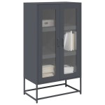 vidaXL Dulap înalt, antracit, 68x39x123 cm, oțel vidaXL Dulap înalt, antracit, 68x39x123 cm, oțel