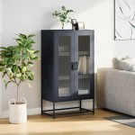 vidaXL Dulap înalt, antracit, 68x39x123 cm, oțel vidaXL Dulap înalt, antracit, 68x39x123 cm, oțel