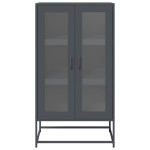 vidaXL Dulap înalt, antracit, 68x39x123 cm, oțel vidaXL Dulap înalt, antracit, 68x39x123 cm, oțel