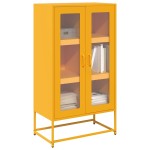 vidaXL Dulap înalt, galben muștar, 68x39x123 cm, oțel vidaXL Dulap înalt, galben muștar, 68x39x123 cm, oțel