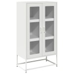 vidaXL Dulap înalt, alb, 68x39x123 cm, oțel