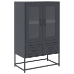 vidaXL Dulap înalt, antracit, 68x39x111,5 cm, oțel vidaXL Dulap înalt, antracit, 68x39x111,5 cm, oțel
