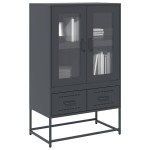 vidaXL Dulap înalt, antracit, 68x39x111,5 cm, oțel vidaXL Dulap înalt, antracit, 68x39x111,5 cm, oțel